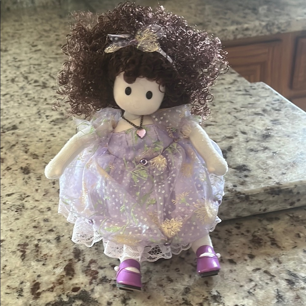Beautiful Berkeley Floral Doll with Curly Hair plays “ Ode to joy “